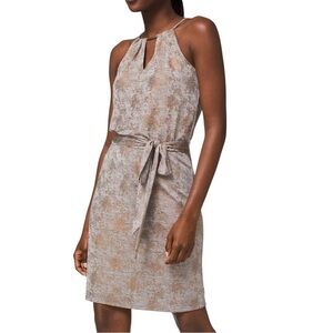 White House Black Market Instant Style Jersey Knit Dress Women’s Size S Metallic